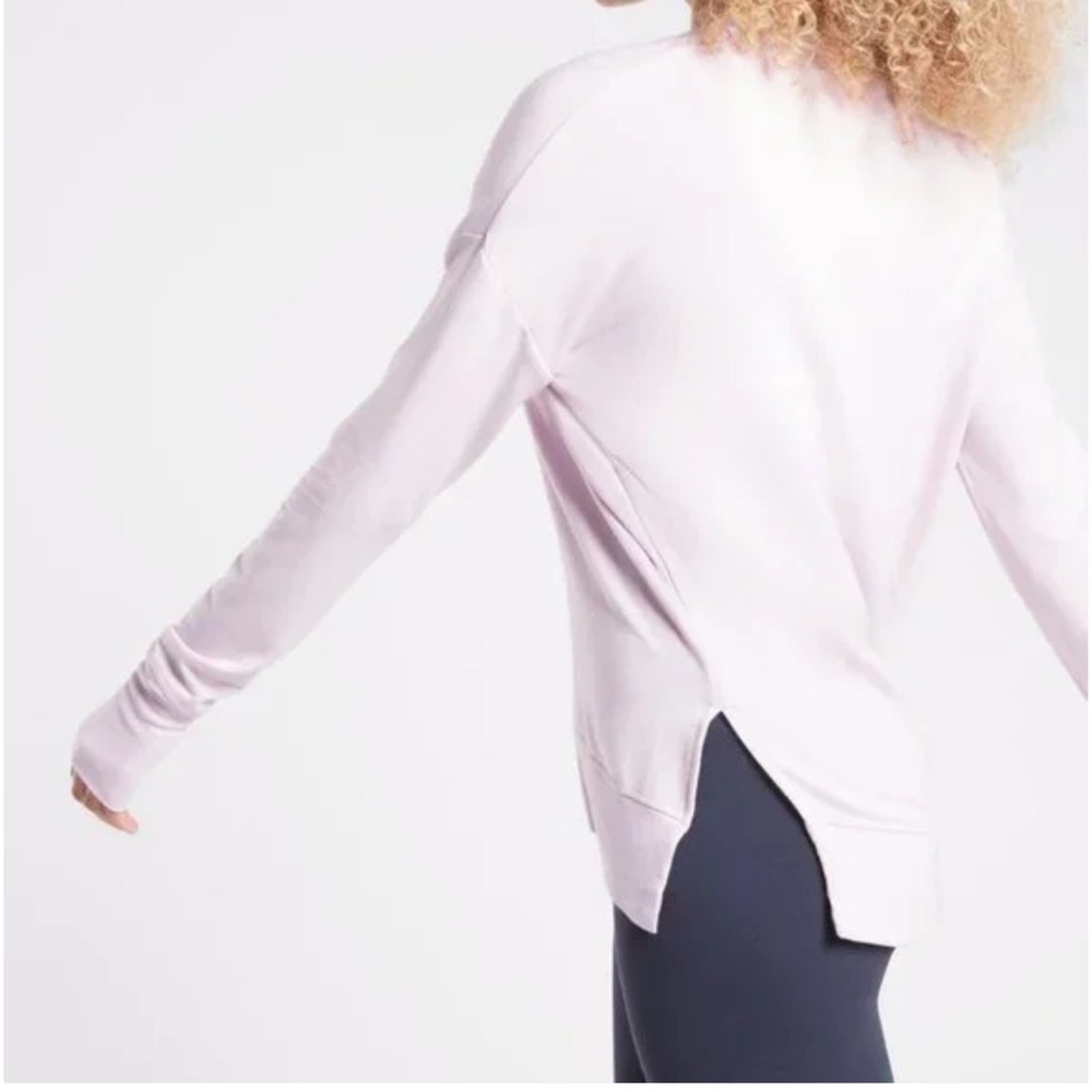 ATHLETA LILAC COASTER LUXE SWEATSHIRT - Picture 2 of 8